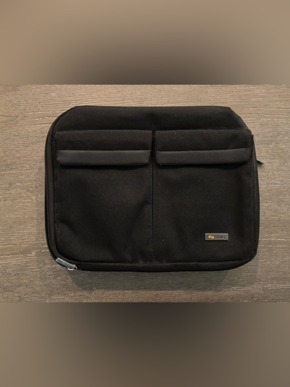 Black Table/Laptop bag with Dual Pockets and handle